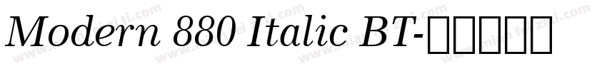 Modern 880 Italic BT字体转换